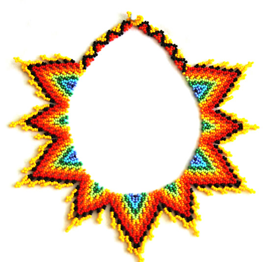 Collares Embera en Chakiras de colores - Collar Pectoral con Chaquiras