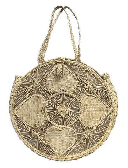 Purses and Handbags made in Iraca Palm - Iraca Palm Round Purse