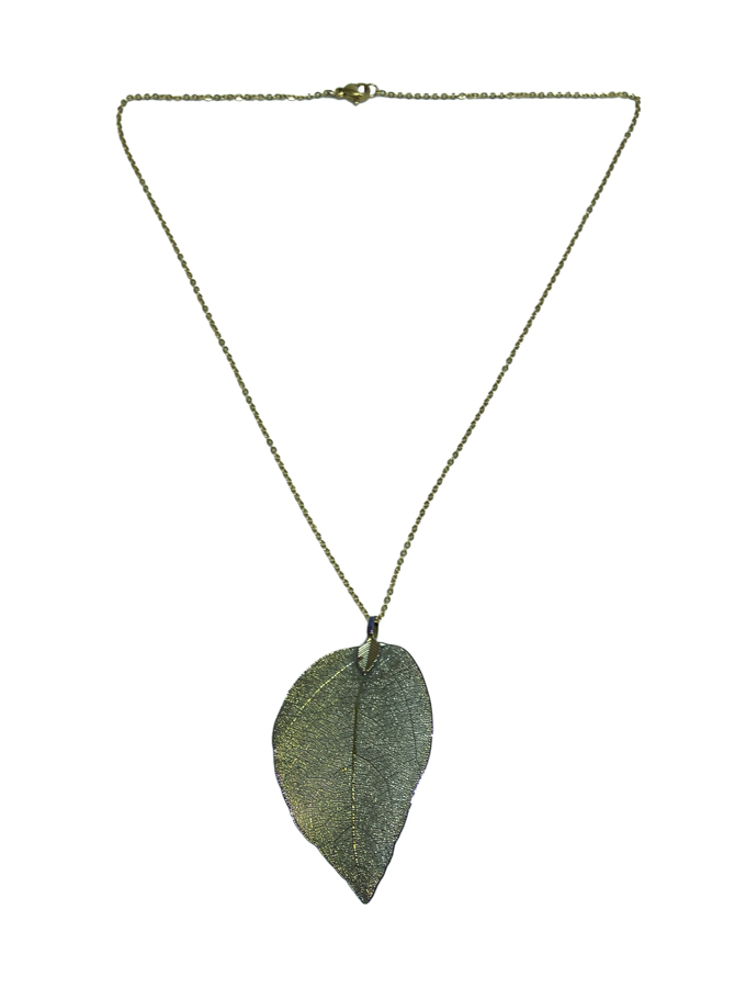 Colombian Fine Bijourie in stones - Colors Leaf Necklace