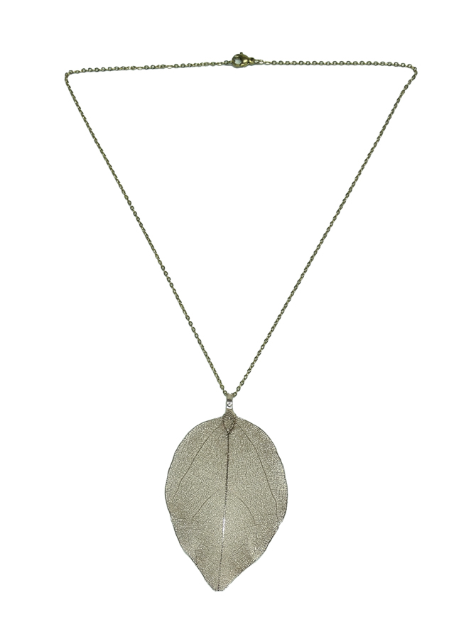 Colombian Fine Bijourie in stones - Leaf Necklace