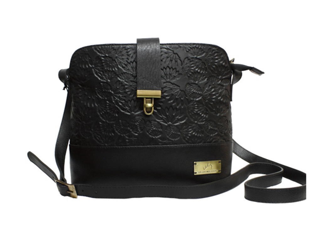 Velez Leather Handbags and Purses - Handbag Purse Carriel Velez Black