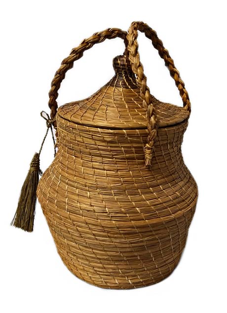 Sandoná Purses and Craftmanship made in Iraca Palm - Cantina Roll Iraca Brown Handbag