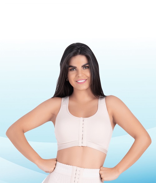 Colombian Body Shapers and Compression Garments - Postsurgical Bra with posture corrector