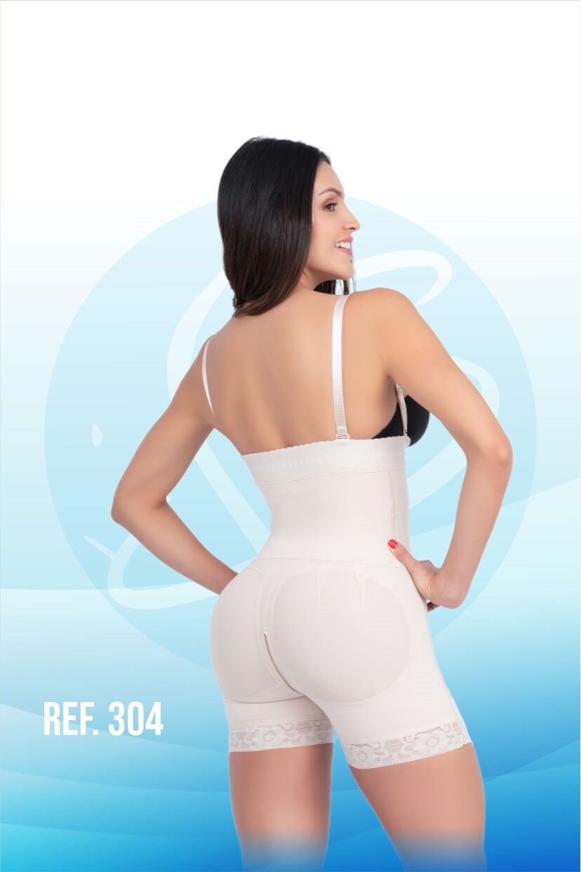 Colombian Body Shapers and Compression Garments - Strapless colombian Faja adjustable straps