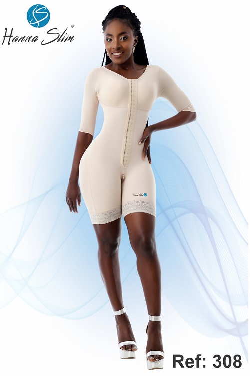Post surgery Body shapers and Compression Garments - Liposculpture Faja with Bra and sleeves