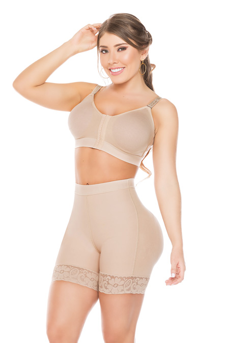 Salome Colombian Fajas Molding Shapewear - Salome 316-2 Butt lifting short with internal holes