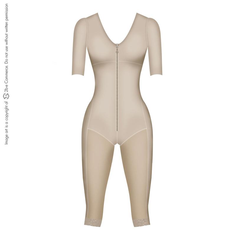 Salome Post Surgical Colombian Shapewear - Salome Girdle 0524-C liposculpture with bra and sleeves