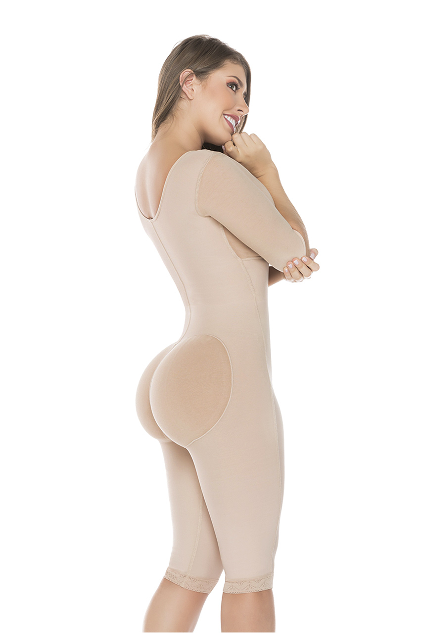 Salome Post Surgical Colombian Shapewear - Salome Girdle 0524-C liposculpture with bra and sleeves