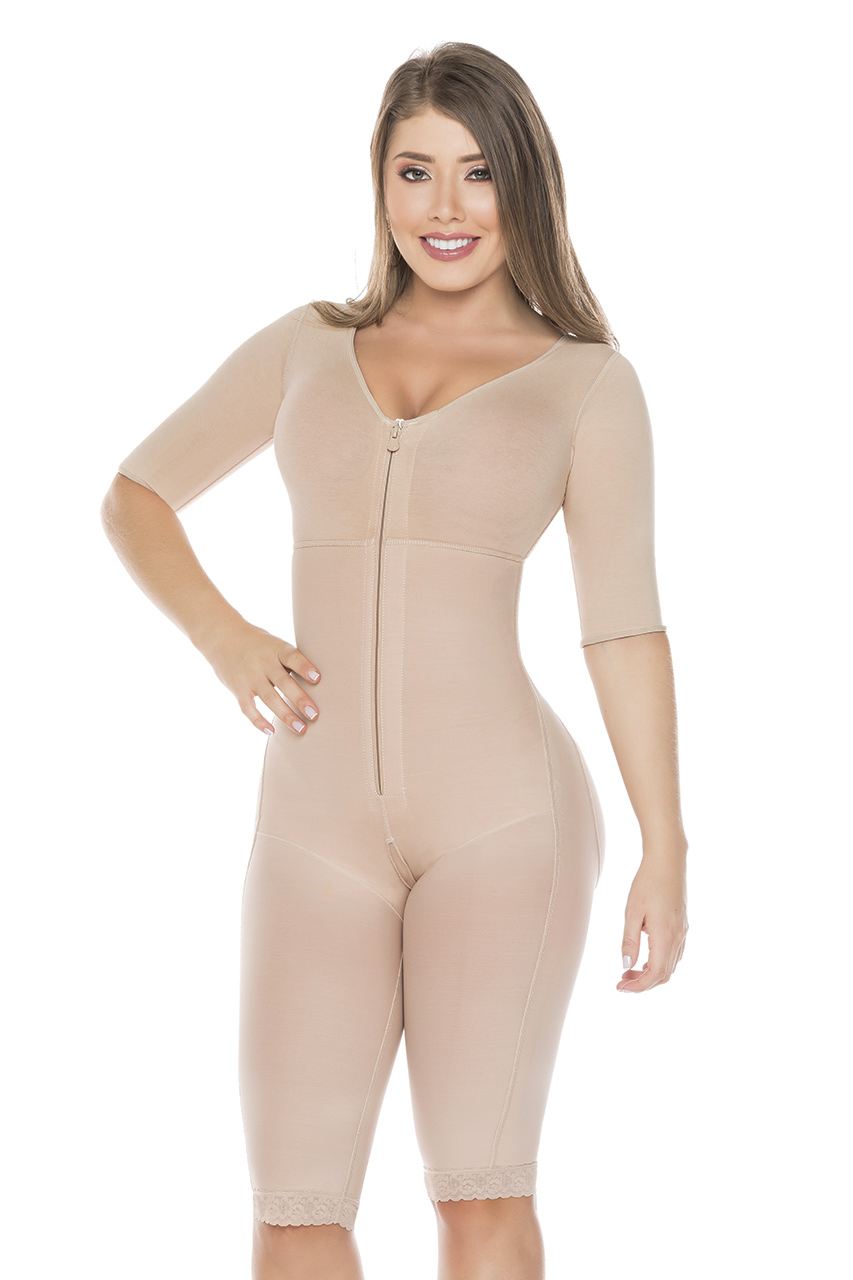 Salome Post Surgical Colombian Shapewear - Salome Girdle 0526-C liposculpture with Bra and sleeves