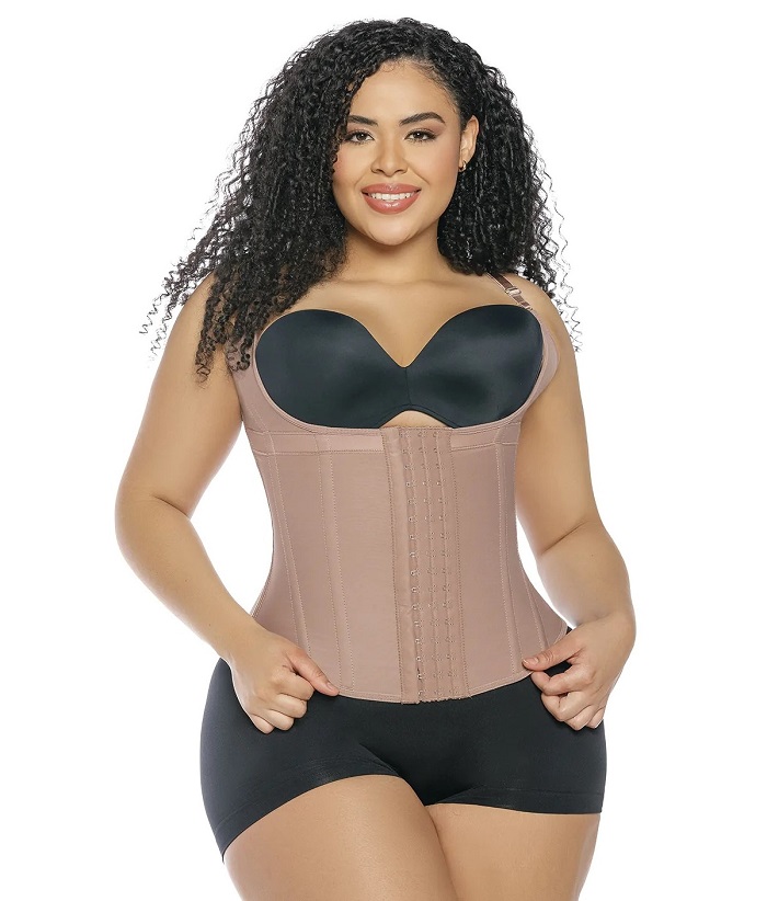 Salome colombian Fajas hooks line - Powernet Vest with removable straps and hooks 63136-CCB