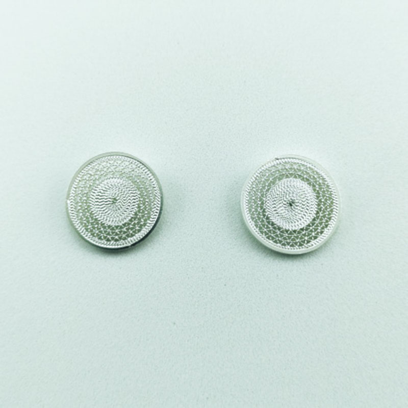 Colombian Silver Filigree - Circle Mompox Filigree Earrings