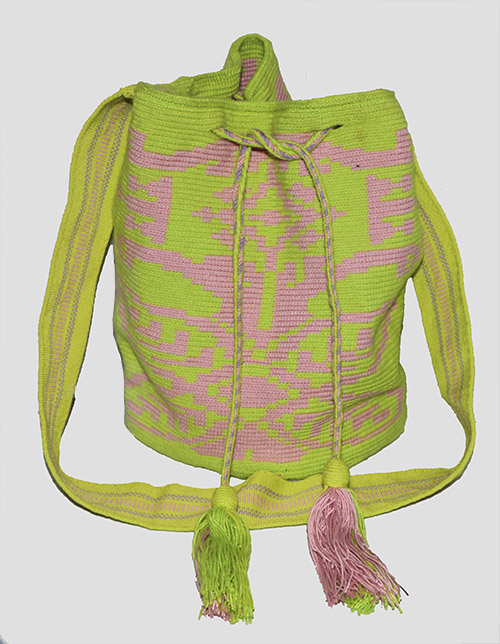 Colombian Wayuu Mochila Bags Online sale - Green Wayuu Mochila