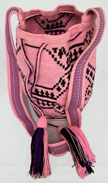 Colombian Wayuu Mochila Bags - Pink Wayuu Mochila
