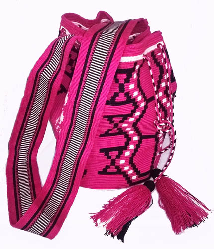 Colombian Wayuu Mochila Bags - Pink Wayuu Mochila