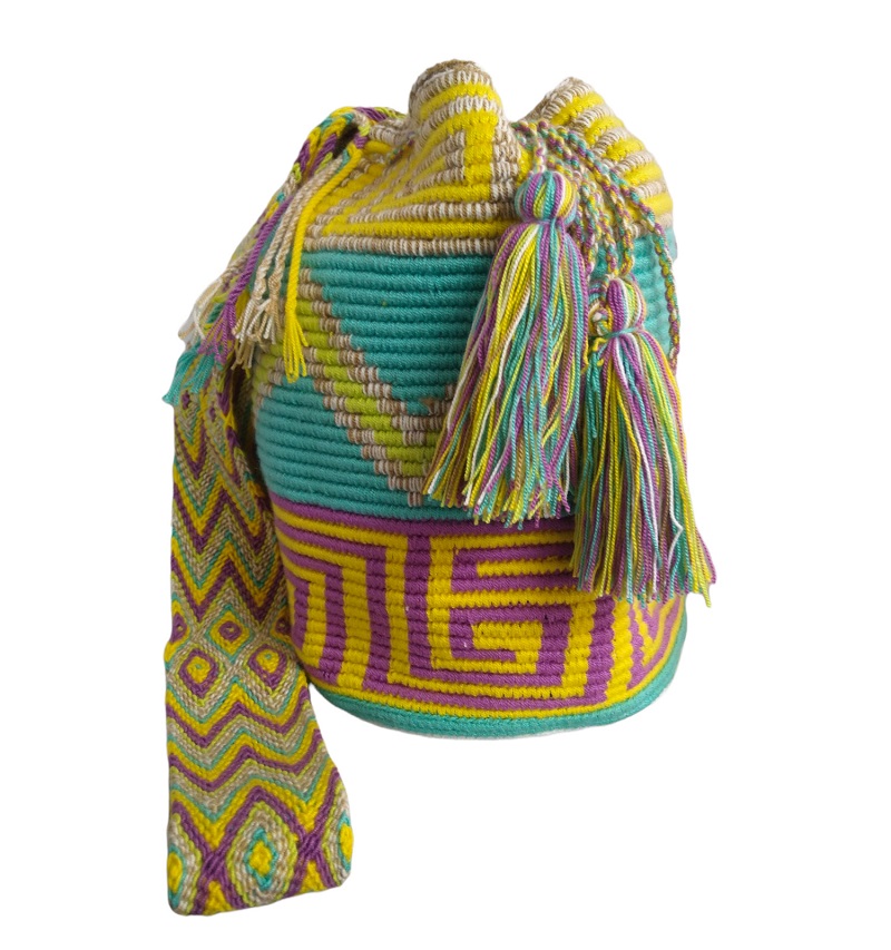 Colombian Wayuu Mochila Bags - Wayuu Bag in Pastel tones