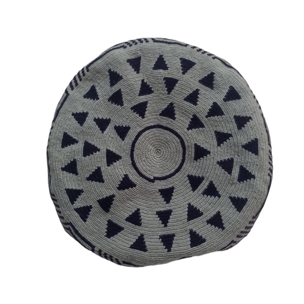Colombian Wayuu Mochila Bags Online sale - Grey Wayuu Handbag mochila one thread