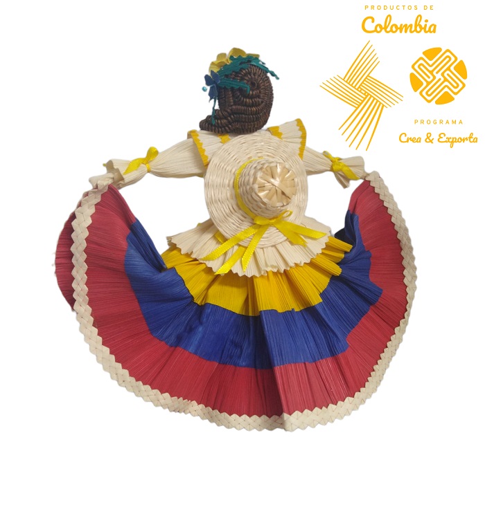 Dolls handmade with Corn leaves - Colombian Traditional doll