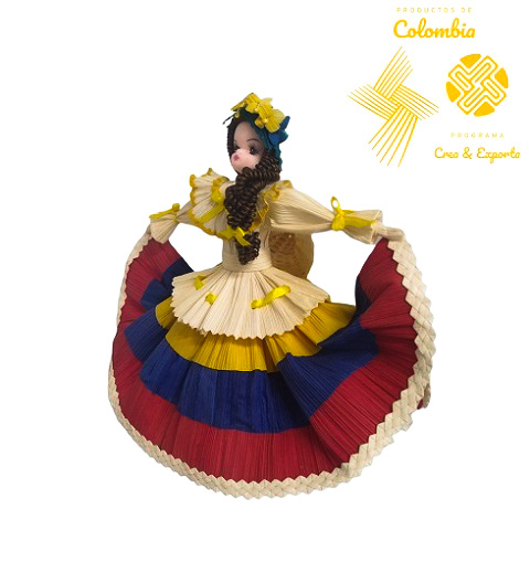 Dolls handmade with Corn leaves - Colombian Traditional doll