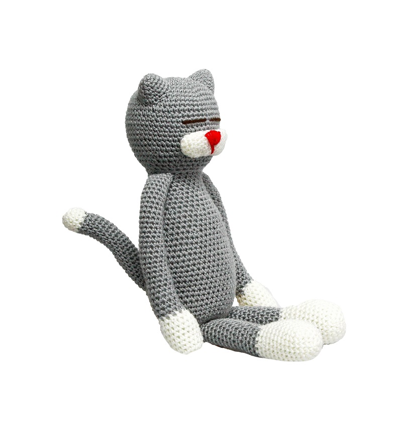 Muñecos y Muñecas Amigurumi - Gato gris Amigurumi