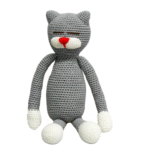 Muñecos y Muñecas Amigurumi - Gato gris Amigurumi