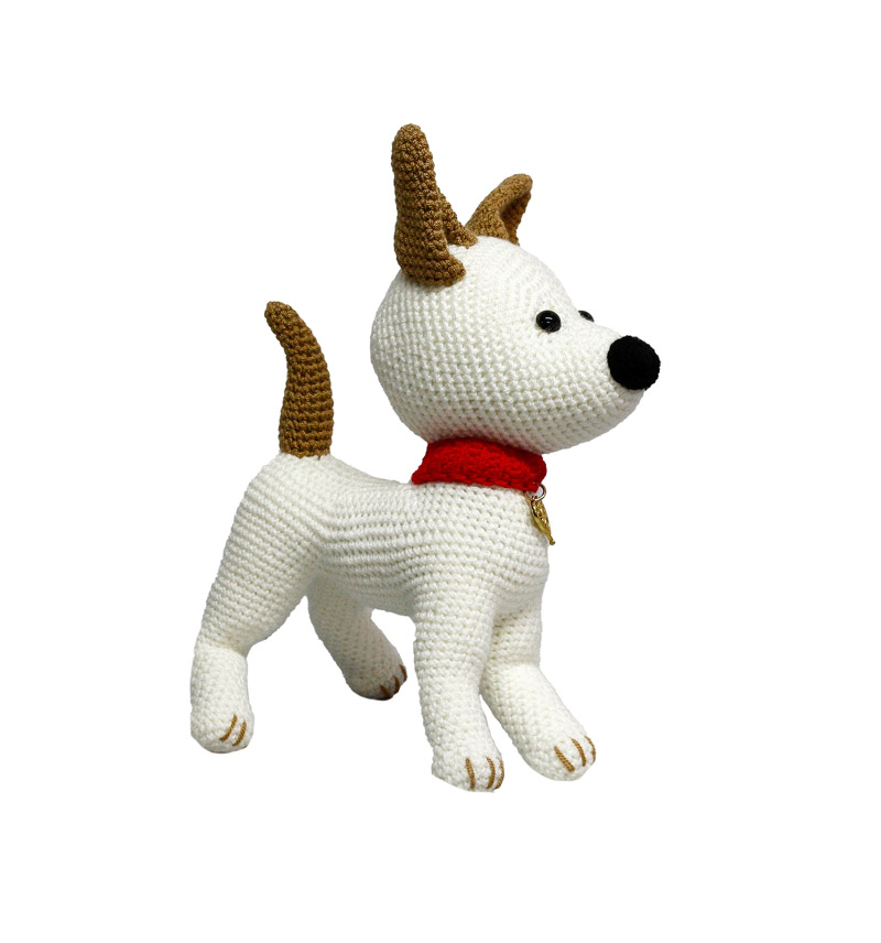Amigurumi Dolls and Animals - Amigurumi white Dog