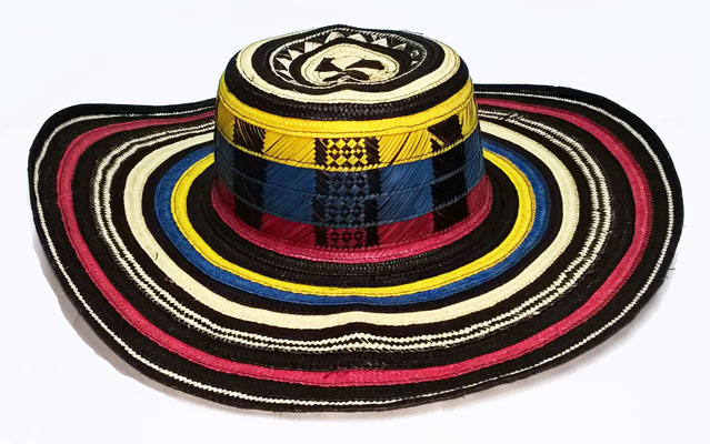 Sombreros Vueltiaos colombianos - Sombrero Vueltiao Quinciano en Colores