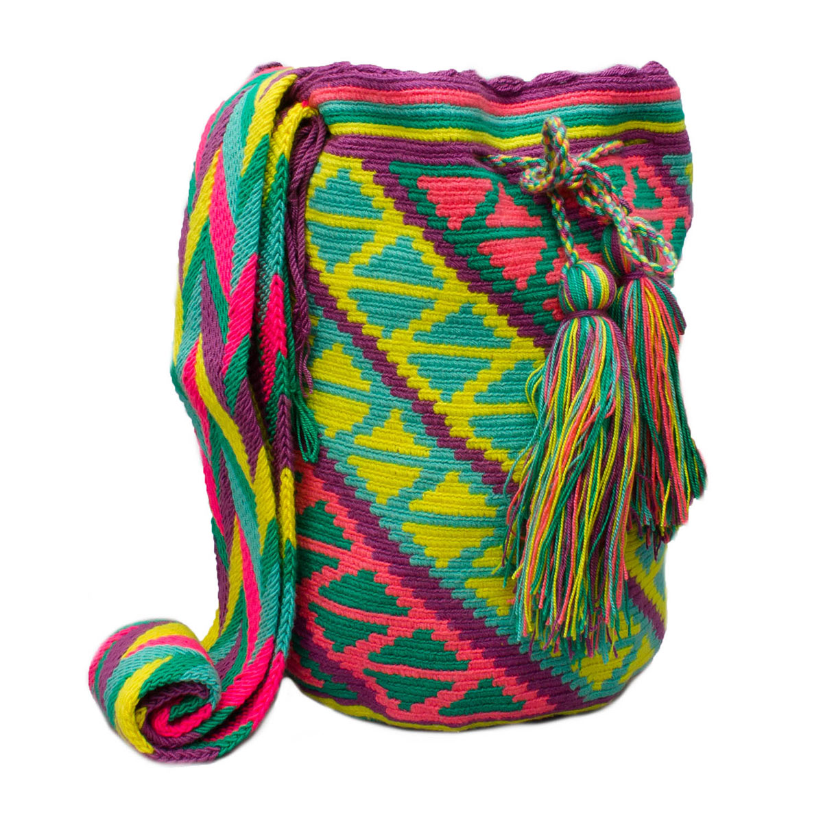 Wayuu colores pastel - Mochilas Wayuu de La colombiana Productos de Colombia.com