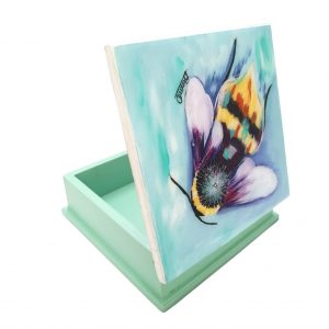 Cofre hecho en madera MDF diseño abeja 2 cofre mdf abeja