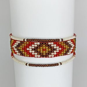 pulsera chaquira mostacilla