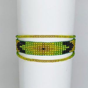 pulsera chaquira mostacilla