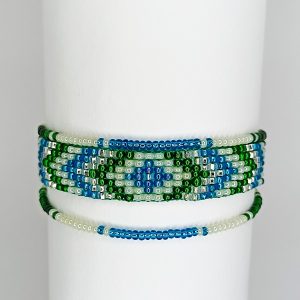pulsera en chaquiras mostacilla