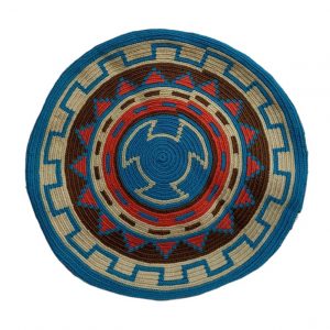 Bolso Mochila Wayuu grande triángulos un hilo 4 wayuu mochila backpack bottom design