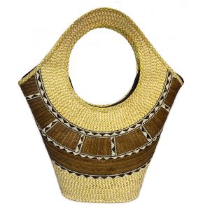 bolso tejido artesania zenu beige