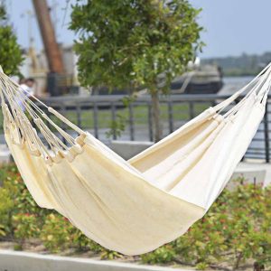 Hamaca Ecológica algodón 2 hamaca blanca algodón