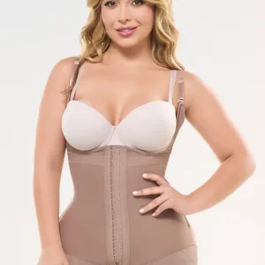 Faja Salome body espalda alta con broches 413-CCB