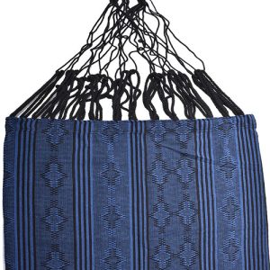 Hamaca Típica Azul 2 hamaca tipica color azul detalle2