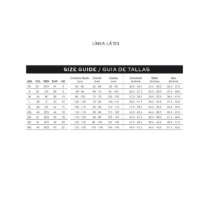 Chaleco Ann Chery 2027 en Latex 5 tallas ann chery latex mujer