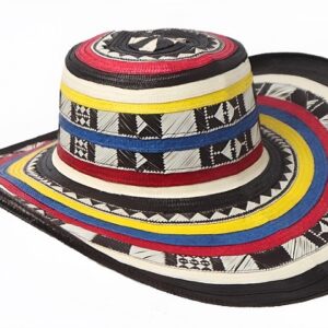 sombrero vueltiao colombiano 19 vueltas tricolor bandera de Colombia