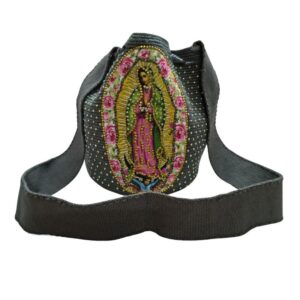Mochila Wayuu Virgen de Guadalupe 2 Mochila Wayuu Virgen de Guadalupe gris